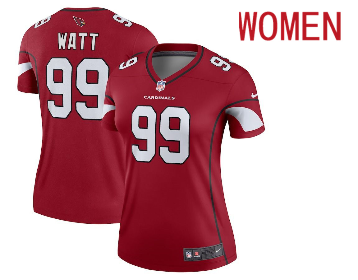 Women Arizona Cardinals #99 J.J. Watt Nike Red Legend NFL Jersey